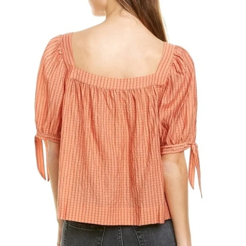 Rebecca Minkoff Eve Top in Peach - Size M - Picture 2 of 4